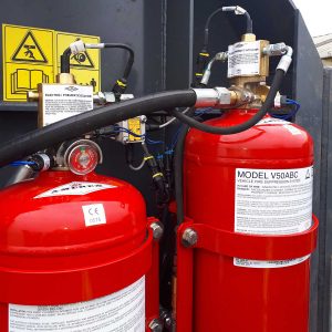 Vehicle Fire suppression system tanks