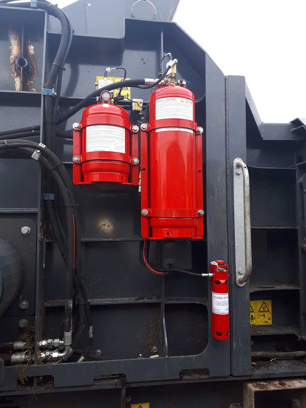 Vehicle Fire suppression system tanks