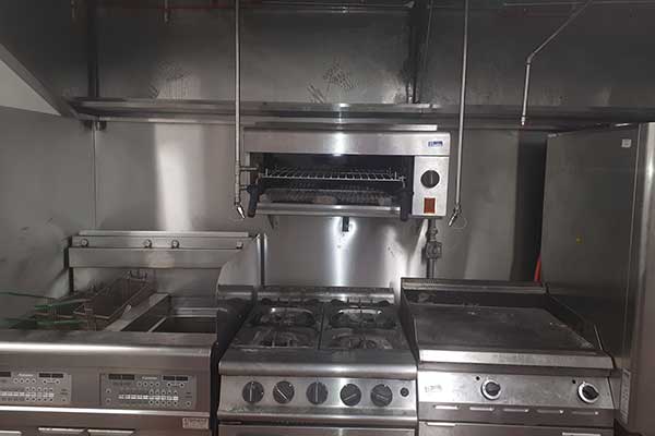 Fire Suppression System in Kitchen